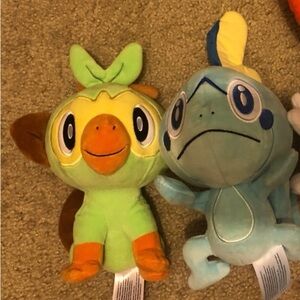 Pokémon set GROOKEY 8” SOBBLE 10”Collectable 2022 plush